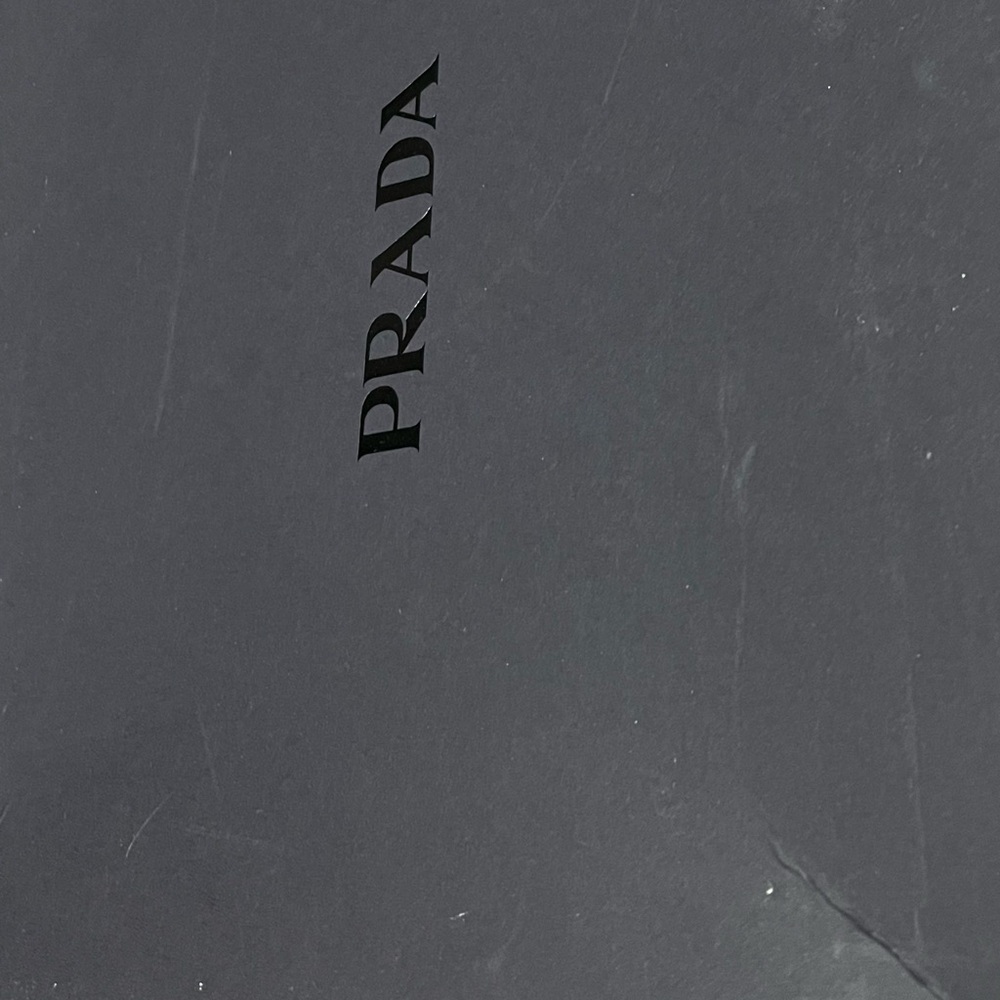 Prada Men's Black and White High-Top Sneakers size 36(6) - Picture 5 of 11